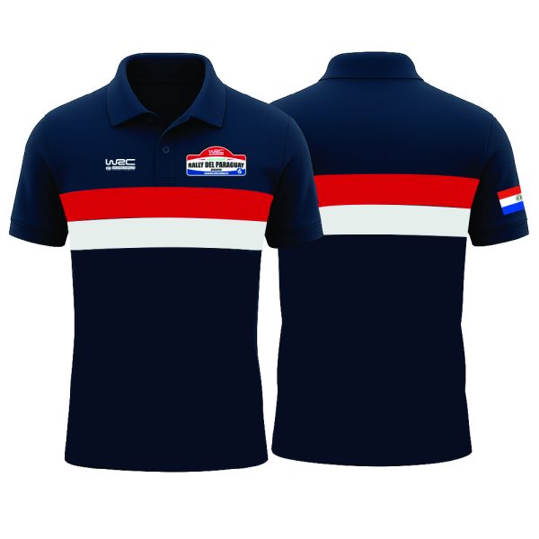 Remera Polo Combinadas Azul Masc Oficial WRC 2025 - Versión 2