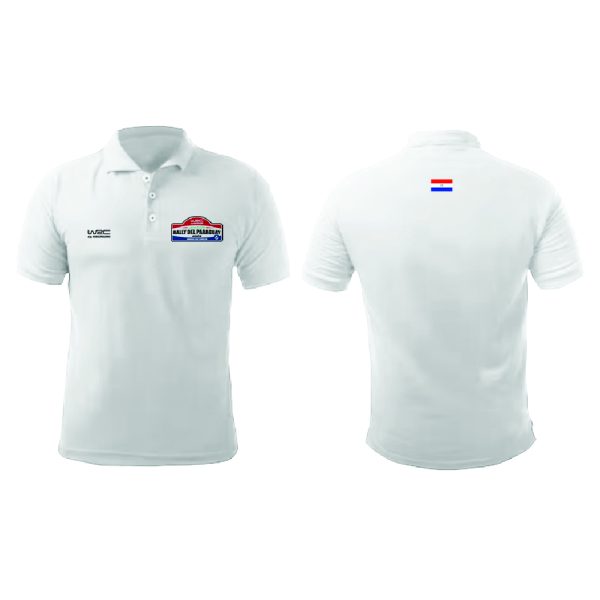 Remera Polo Oficial Blanca Fem WRC 2025 - Versión 1