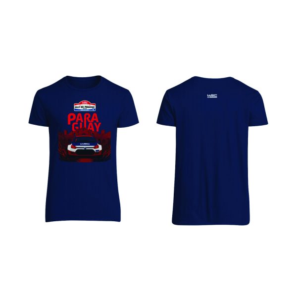 Remeras Cuello Redondo Azul Oficial WRC 2025 Versión 1