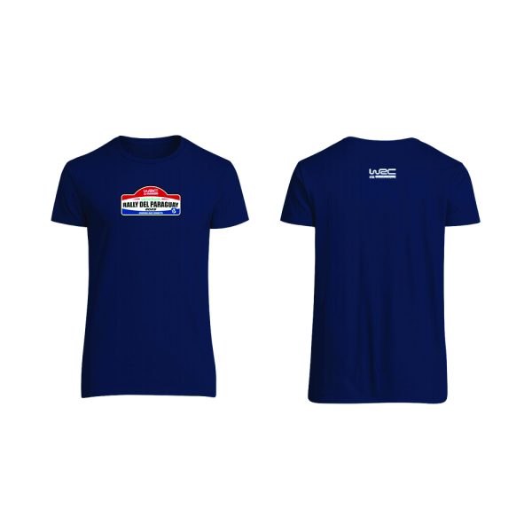 Remeras Cuello Redondo Azul Oficial WRC 2025 Versión 3