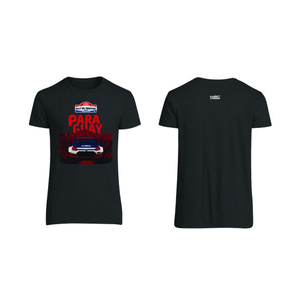 Remeras Cuello Redondo negra Oficial WRC 2025 Versión 1