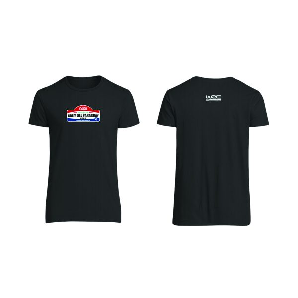 Remeras Cuello Redondo negra Oficial WRC 2025 Versión 3
