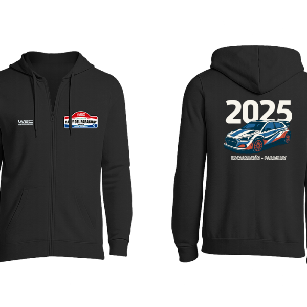 Hoodie Negro con cierre