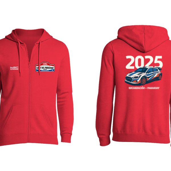 Hoodie Rojo con cierre