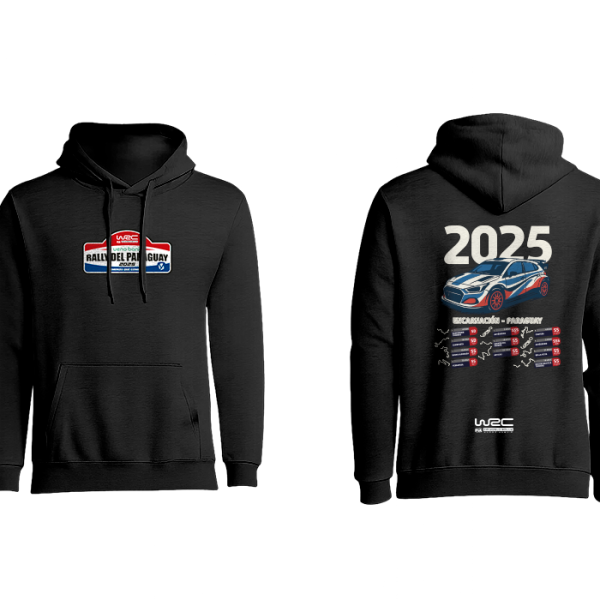 Hoodie Negro WRC - Versión 1
