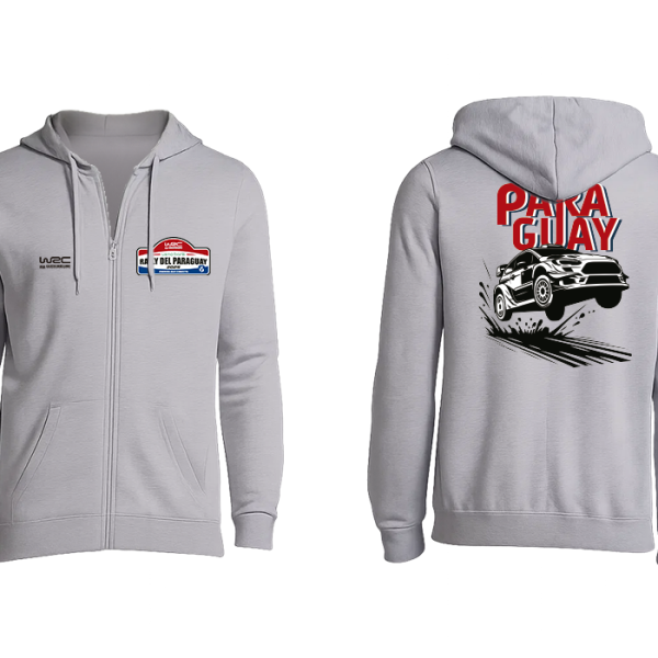Hoodie Gris con cierre - Versión 2